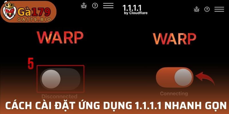 Các bước cài đặt ứng dụng 1.1.1.1 đơn giản
