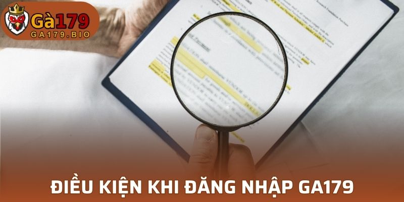 Điều kiện tối thiểu khi đăng nhập GA179